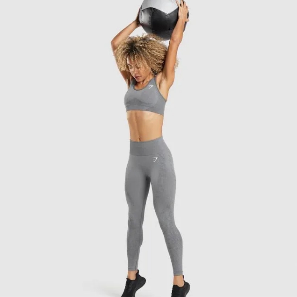 Gymshark vital seamless leggings and zip up sports bra set